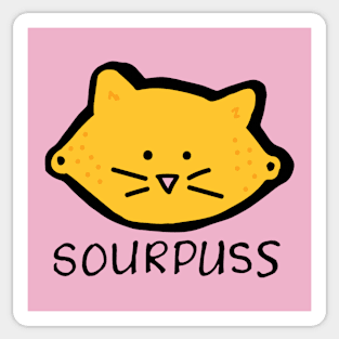 Sour Puss Sticker